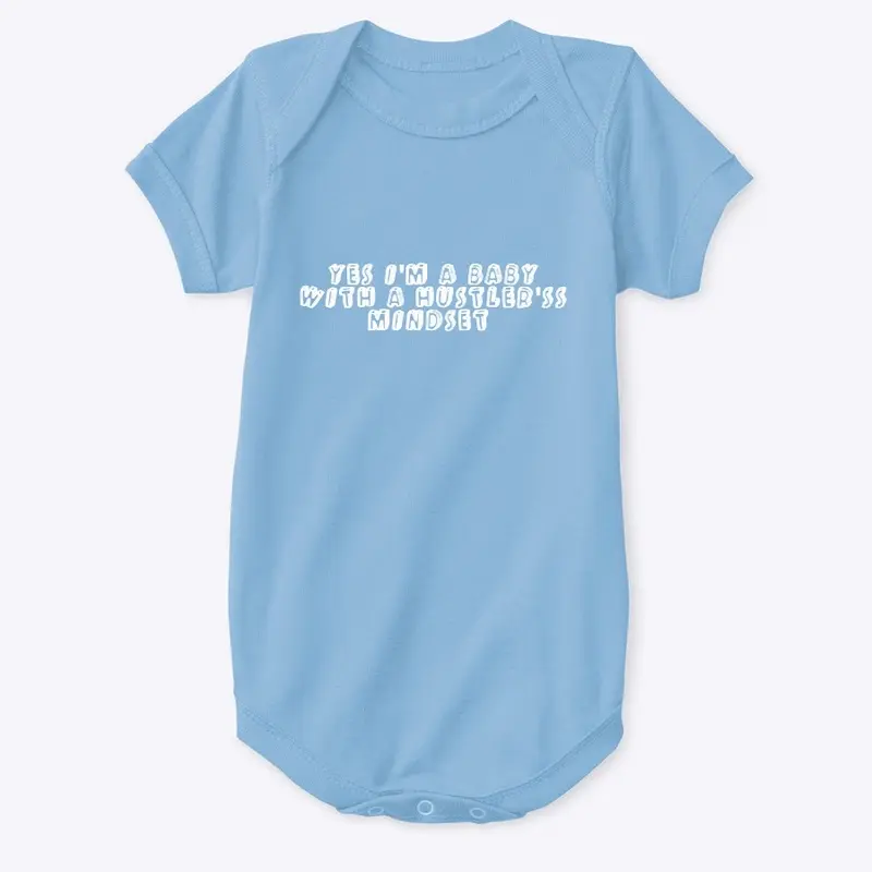 HUSTLER MINDSET BABY ONESIE 