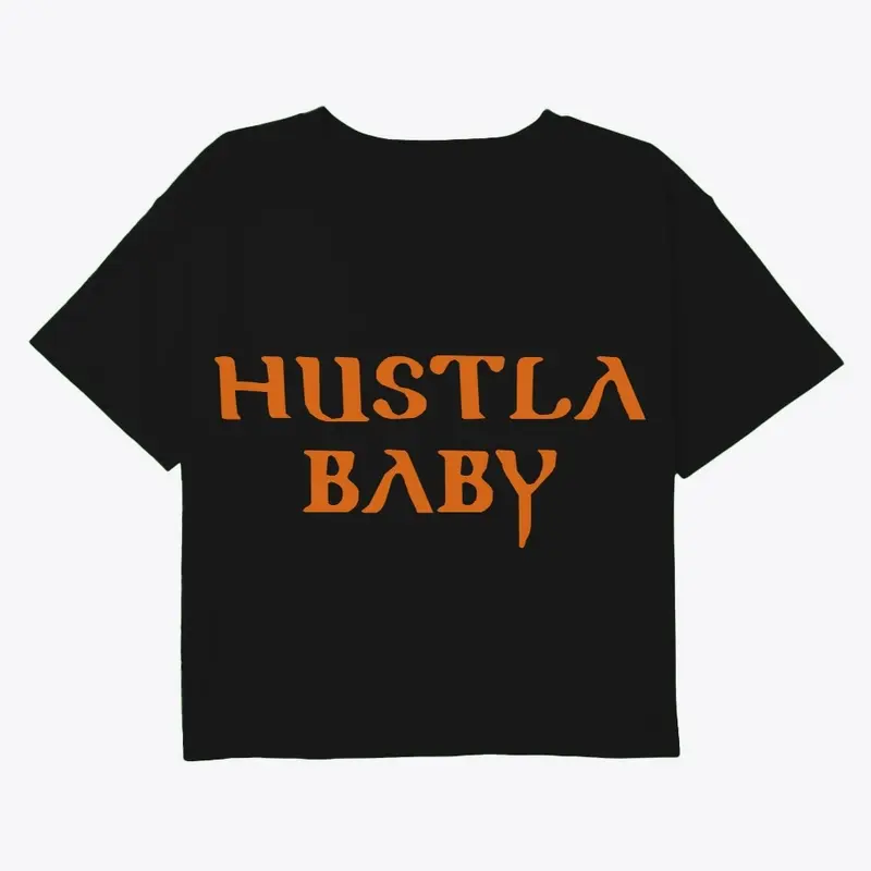 Women's Cropped relaxed (Hustla Baby)Tee